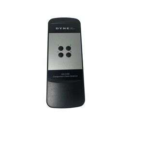 Dynex DX-CVS4 Component Video Selector Replacement Remote Control Black Silver